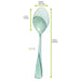 Mini cuchara verde transparente 95