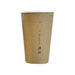 Vaso Nature Cup de cartón kraft estriado H132mm 450ml