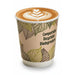 Vaso de cartón kraft con decoración de hojas de doble pared con laminado PLA H90mm 230ml