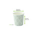 Vaso de cartón blanco con decoración de hojas H62mm 120ml