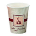 Vaso de cartón marrón decoración Pasión H92mm 280ml
