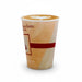 Vaso de cartón marrón decoración Pasión H92mm 280ml