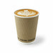 Vaso Rippley de cartón corrugado beige de doble pared H112mm 340ml