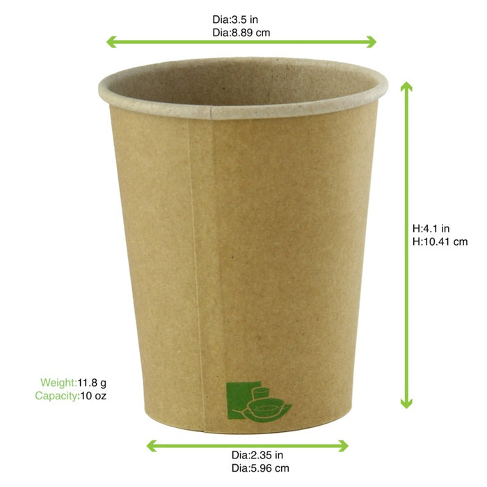 Vaso Zen de cartón kraft H95mm 295ml