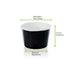 Tarrina de cartón negra H37mm 100ml