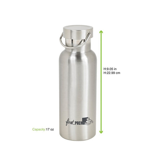 Botella isotérmica de acero inoxidable Noxbottle de doble pared con Tapón - 12Uds