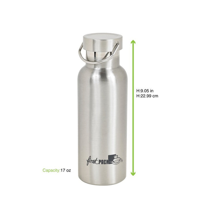 Botella isotérmica de acero inoxidable Noxbottle de doble pared con Tapón - 12Uds