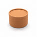 Caja tubo de cartón kraft, tapa, forro blanco H55mm 125ml