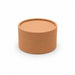 Caja tubo de cartón kraft, tapa, forro blanco H55mm 200ml