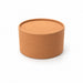 Caja tubo de cartón kraft, tapa, forro blanco H70mm 475ml