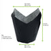 Papel negro tulipa de cocción antigrasa 110x110mm A60mm - 1200Uds