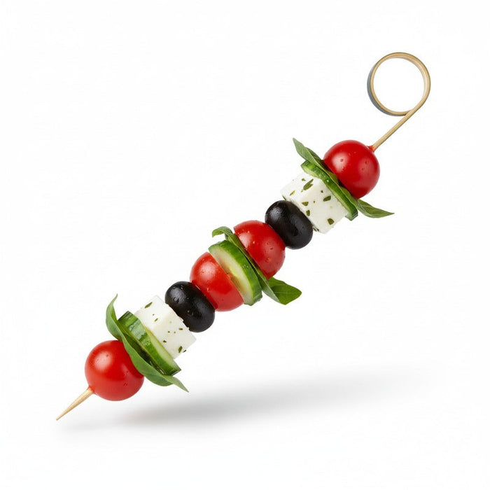 Pinchos de bambú Joyo Rond negros A180mm - 2000Uds