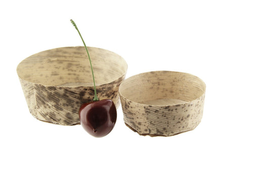 Cesta redonda de hoja de bambú ANNO 80ml Ø70mm A28mm - 1000Uds
