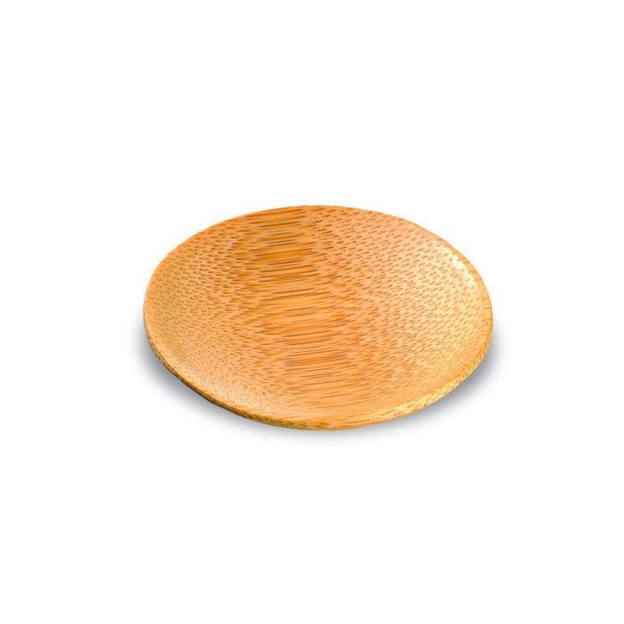 Mini plato de degustación redondo de bambú PING Ø60mm A10mm - 144Uds