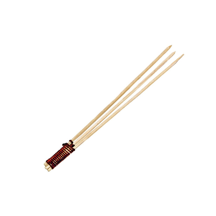 Triple brocheta de bambú A80mm - 2000Uds