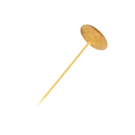 Pincho de bambú Thani acabada en punta con base redonda A93mm - 144Uds