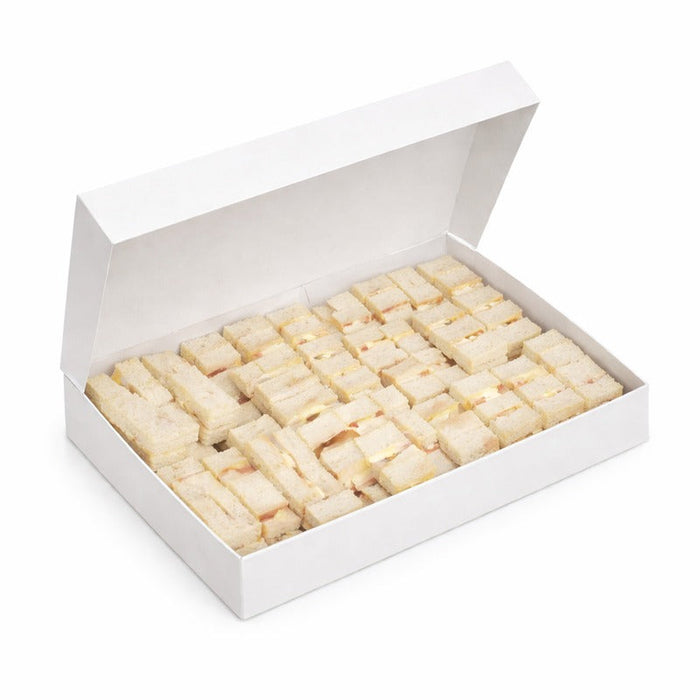 Caja apertivos/snacks cartón blanco 320x420mm A60mm - 100Uds