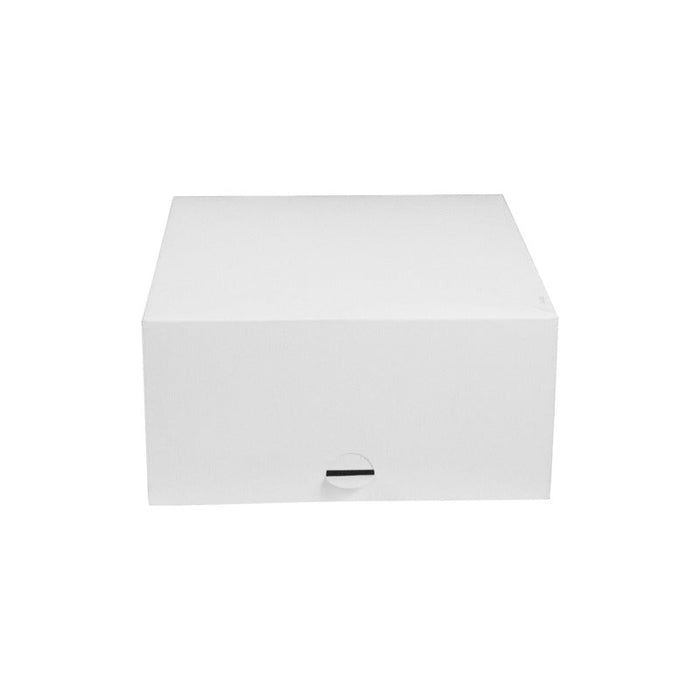 Caja pastelera de cartón blanca 200x200mm A100mm - 50Uds