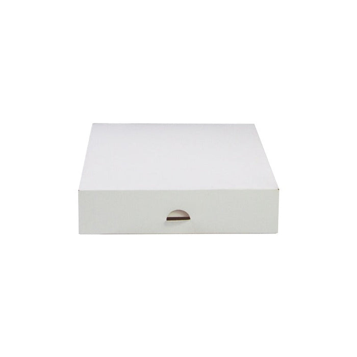 Caja pastelera de cartón blanca 200x200mm A50mm - 50Uds