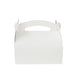 Caja pastelera de cartón blanca con asa 180x100mm A115mm - 50Uds