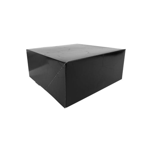 Caja pastelera de cartón negra EBONY 180x180mm A80mm - 50Uds