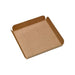 Base cuadrada en cartón kraft con pliegue en los bordes 210x210mm A20mm - 250Uds