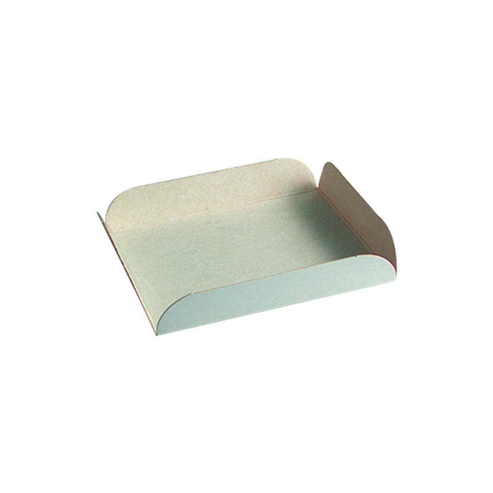 Base cuadrada en cartón blanco con pliegue en los bordes 230x230mm A20mm - 250Uds