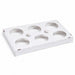 Bandeja de horneado con 6 compartimentos alveolados 287x192mm A30mm - 50Uds