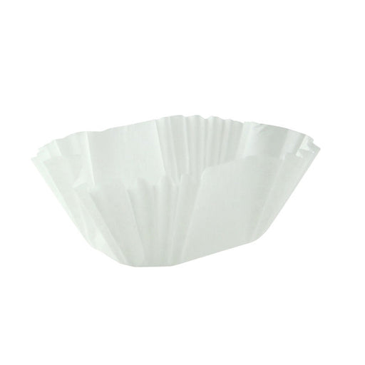 Molde ovalado para horneado de papel blanco antigrasa 65x50mm A40mm - 100Uds