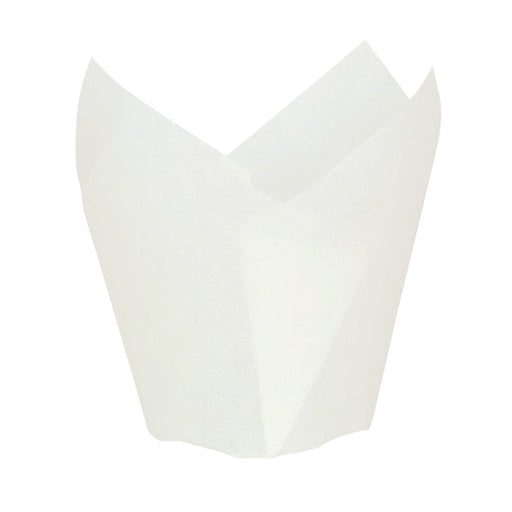 Papel blanco tulipán de cocción siliconado H60mm - 1200Uds