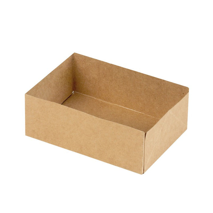 Caja pastelera kraft sin tapa 160x120mm A50mm - 100Uds