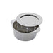 Mini cazuela redonda plateada con tapa en PS Ø69mm A34mm - 144Uds