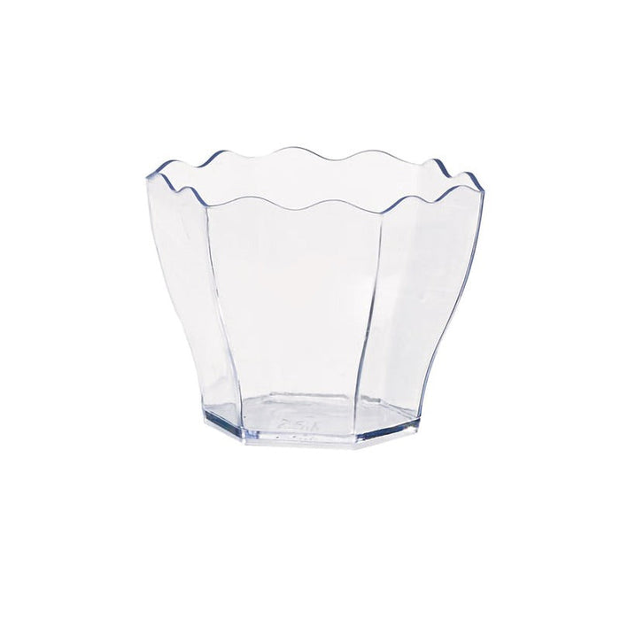 Vasito para degustación flor transparente DEVA en PS 60ml 60x55mm A47mm - 600Uds