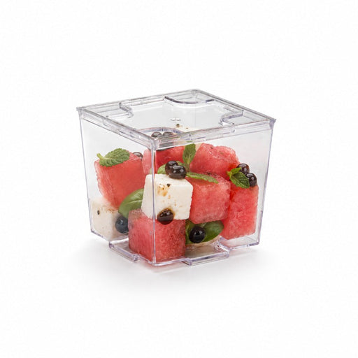 Tapa KARA plana transparente de plástico PS 55x55mm A2mm - 576Uds