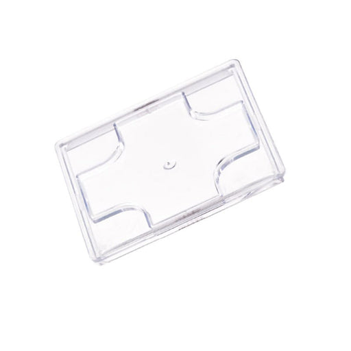 Tapa KARA plana transparente de plástico PS 55x55mm A2mm - 576Uds