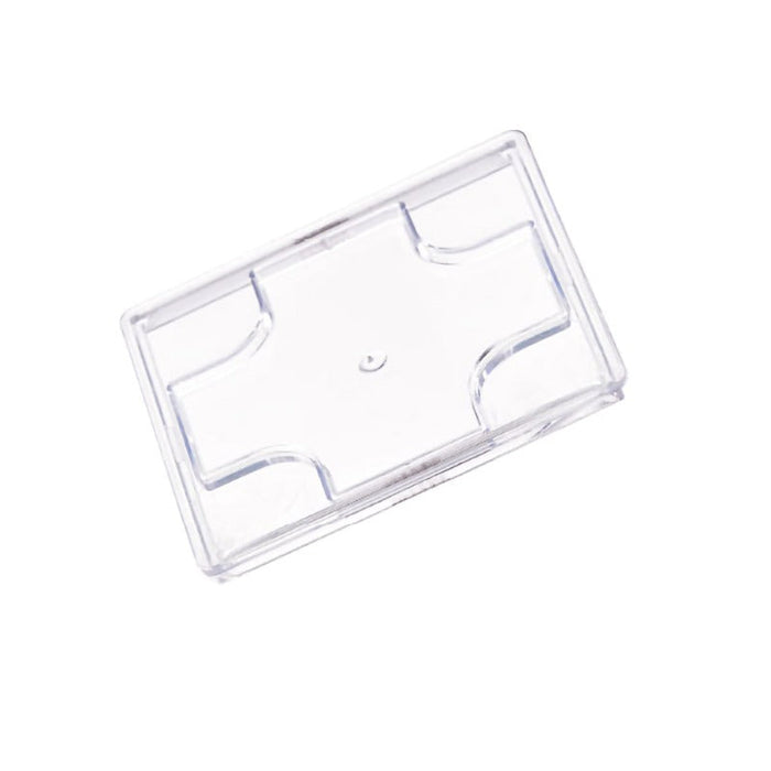 Tapa KARA plana transparente de plástico PS 55x55mm A2mm - 576Uds