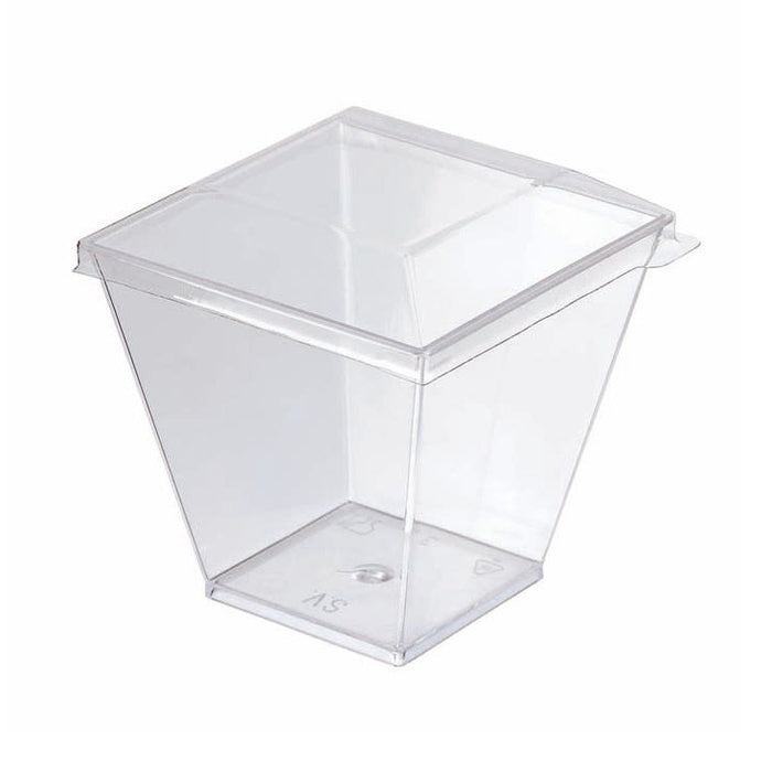 Tapa Zeno transparente plana y cuadrada PET 65x65mmpara 209MBZENO10 - 600Uds