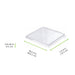 Tapa Zeno transparente plana y cuadrada PET 65x65mmpara 209MBZENO10 - 600Uds