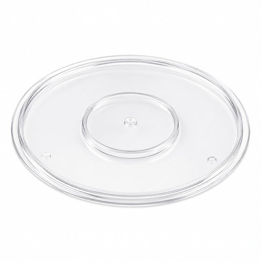 Tapa plana transparente redonda MILOU de PS Ø77mm - 240Uds