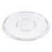 Tapa plana transparente redonda MILOU de PS Ø77mm - 240Uds