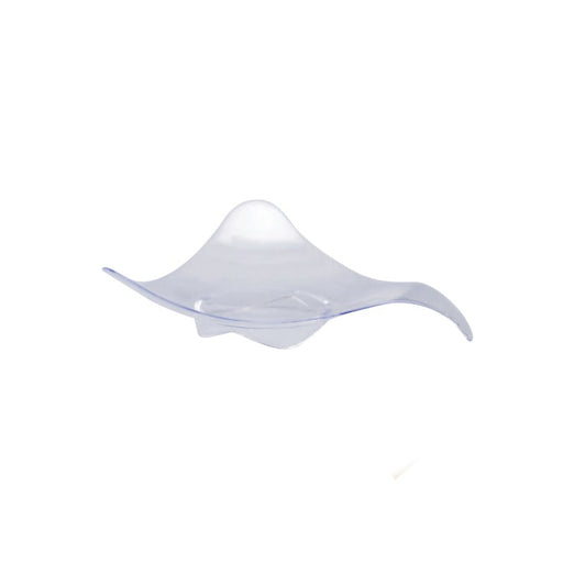 Mini plato transparente triángular. 80x80mm A20mm - 600Uds