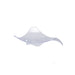 Mini plato transparente triángular. 80x80mm A20mm - 600Uds