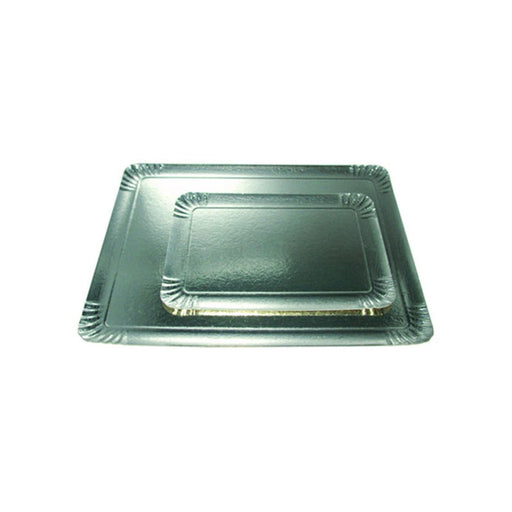 Bandeja doble cara plata (interior) y oro (exterior) 280x420mm - 100Uds