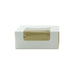 Caja pastelera blanca con tapa visagra con ventana 100x100mm A40mm - 420Uds