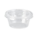Salsera redonda transparente PET con tapa plana 60ml Ø62mm A32mm - 900Uds