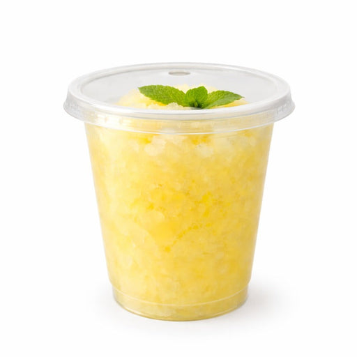 Combo vaso + tapa plana PET 150ml Ø74mm A70mm - 500Uds