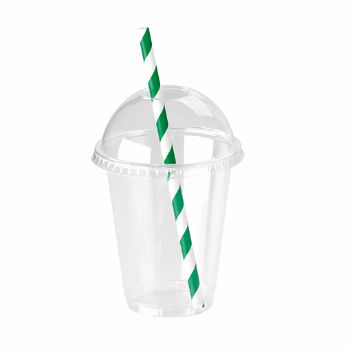 Combo tarrina transparente PET con tapa 200ml A85mm - 500Uds
