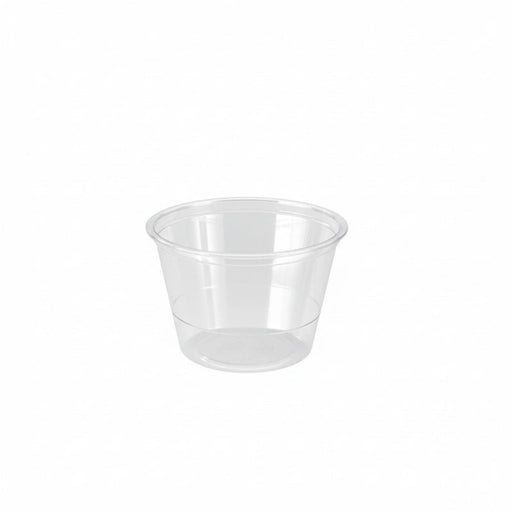 Salsera PET transparente 120ml Ø74mm A44mm - 2500Uds