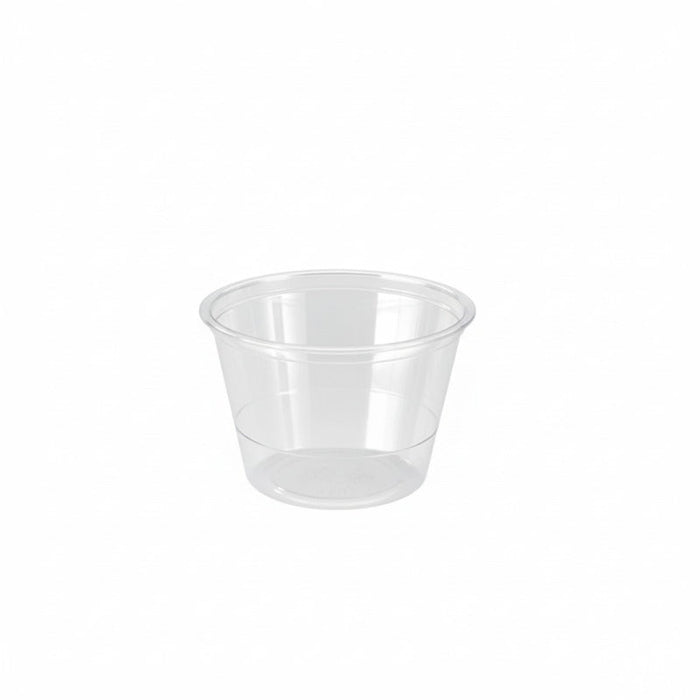 Salsera PET transparente 120ml Ø74mm A44mm - 2500Uds