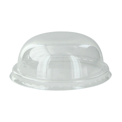 Tapa PET transparente cúpula con agujero Ø80mm A36mm - 1000Uds